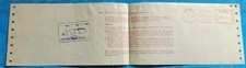 EMA-AFFRANCATURA MECCANICA ROSSA DEL 1960  BOLLETTA SOCIETÀ ESERCIZI TELEFONICI-