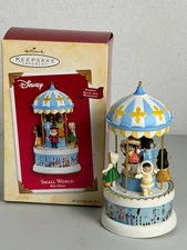 Hallmark Keepsake Ornament Walt Disney Small World Windup Music and Movement