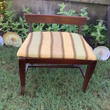 Vtg Dixie  furniture Mid Century Modern art deco mcm vanity piano bench chair