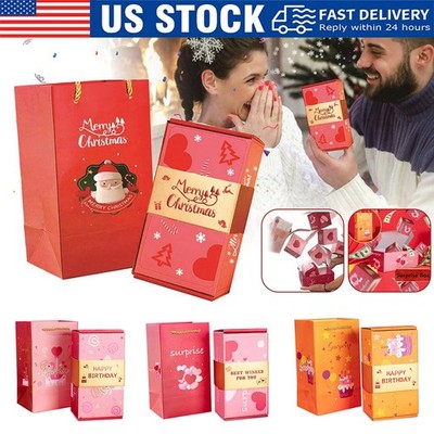 Surprise Gift Box Explosion, Merry Christmas Surprise Box Gift Box for Money CW