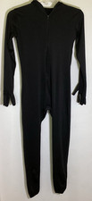 Zentai Full Body Suit/Black/No Tags/Front Zip/Size Approximately Child's L