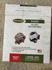 weaver scope rings 1 inch Medium Six Hole
