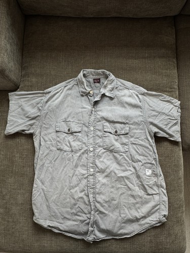1940s Vintage Pioneer Du Alls Repaired Cotton Work Shirt