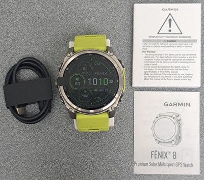 Garmin Fenix Solar Sapphire GPS Watch 51mm Titanium/Amp