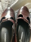 NOBO Women's Brown/Maroon Mary Janes Chunky Lugg Soles Sz 7 — photo 3