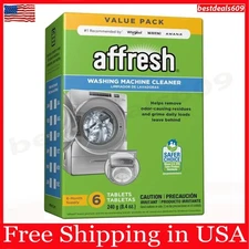 Affresh Washing Machine Cleaner, 6 Month Supply, Cleans Front Load and Top Load 