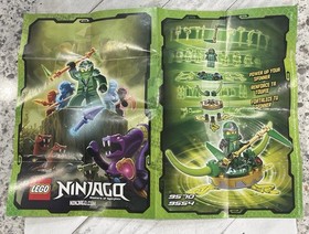 LEGO Ninjago: NRG Zane (9590)Minifigure w/ some weapons and spinner