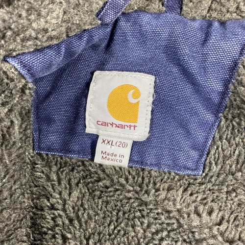 Carhartt Duck Jacke Sherpa gefüttert Damen Größe XXL 20 Faded Distressed 104292 - Bild 10 von 17
