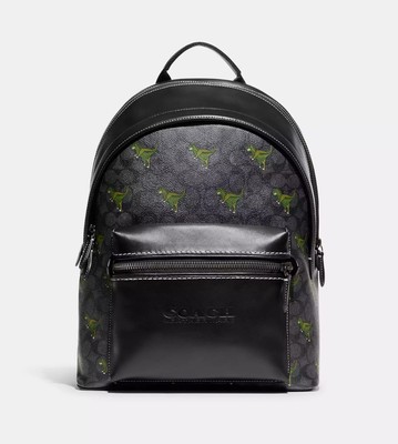NWT Charter Backpack In Signature Canvas Leather With Rexy Print Black CF074 New | eBay NWT Charter Backpack In Signature Canvas Leather With Rexy Print Black CF074 New | eBay