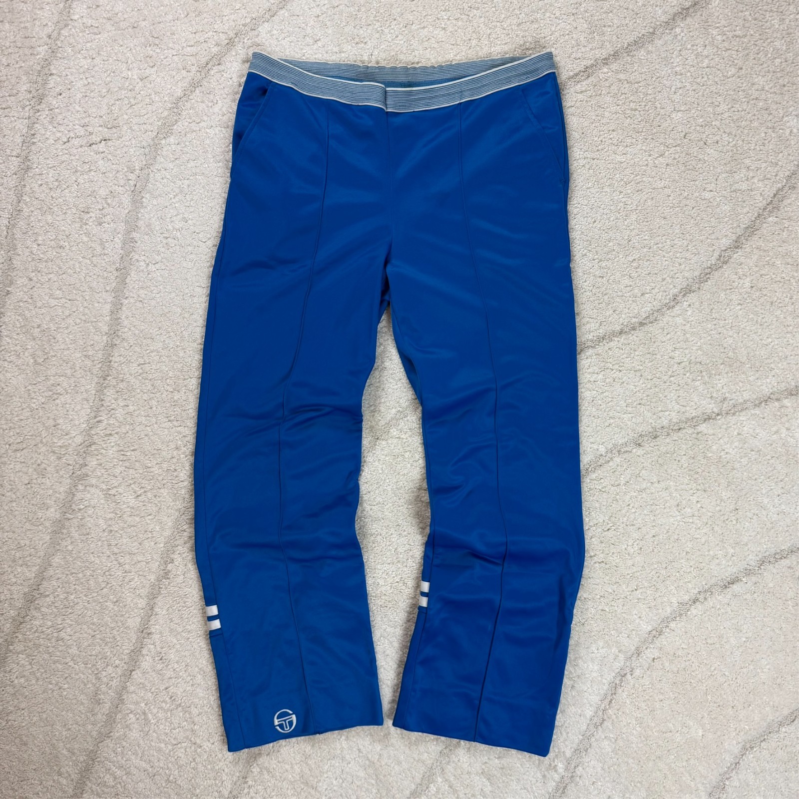 VTG Sergio Tacchini 1980's Blue Track Jacket & Track Pants Large Tracksuit Set image 7