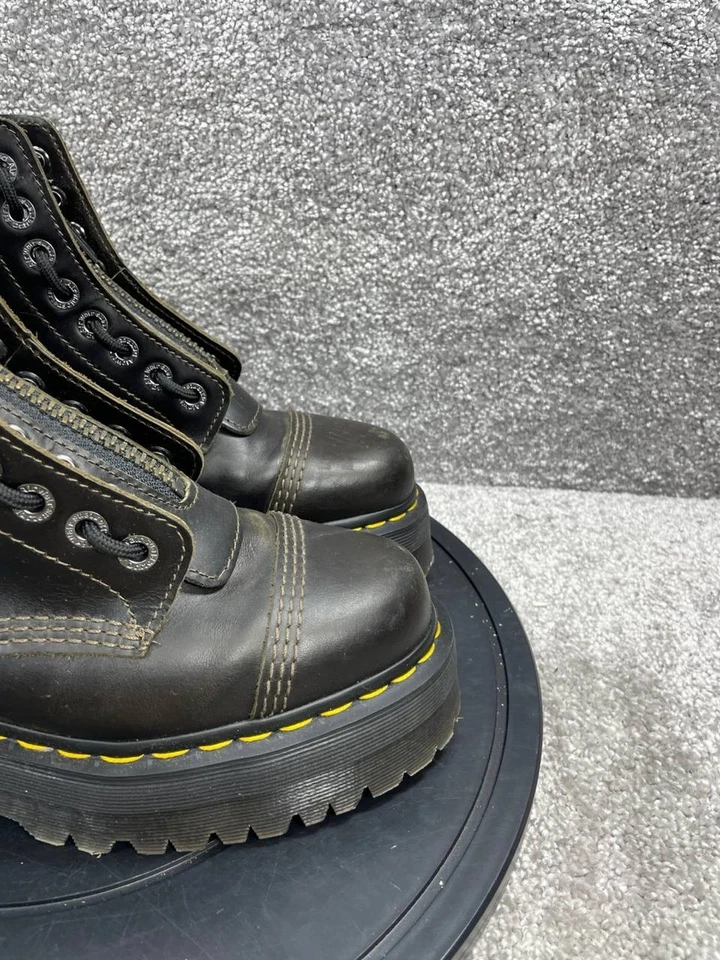 Botas Dr Martens Mujer Talla 9 Sinclair Orleans Cuero Cremallera Frontal Plataforma Combate Foto 2 de 4