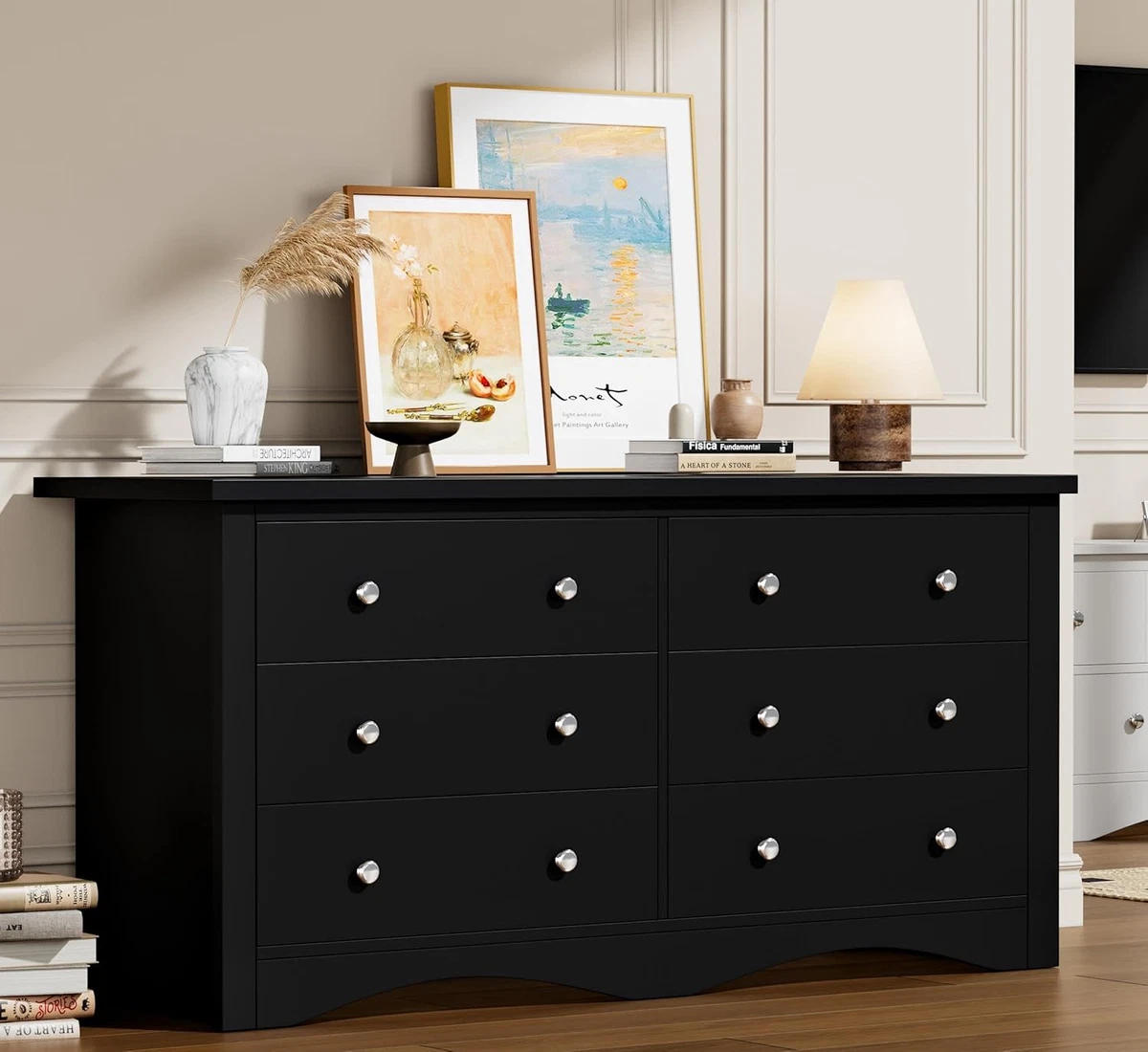 black industrial dresser GrandView 8-Drawer Dresser – Modern Industrial Furniture main image 0