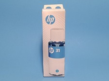  GENUINE HP 31 Smart Tank Plus 70mL Cyan Ink Bottle 1VU26AN Mar 2023 