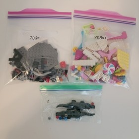 LEGO Movie 1 Lot of 2 Sets and Parts From: 70803, 70802, & 70801 Missing Figs