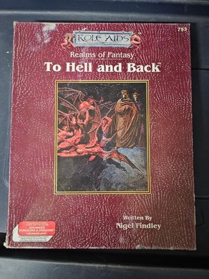 Role Aids Realms of Fantasy To Hell and Back Adventure Module Dungeons & Dragons