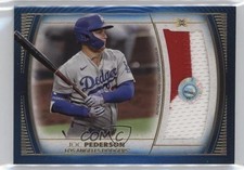 2021 Topps Definitive Collection Jumbo Relic Blue 24/30 Joc Pederson #DJR-JP h3a