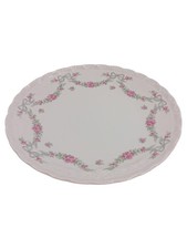Hutschenreuther Porcelaine Rose Tortenplatte Kuchenteller Wei&szlig; Blumen 19cm