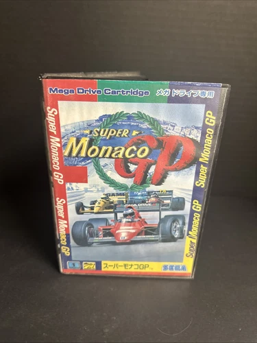 SEGA MEGADRIVE MEGA DRIVE MD Super Monaco GP NTSC-J jAPANESE VERsion Boxed