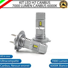 KIT FULL LED LAMPADE H7 6000K HONDA CBR 600 F PC35 7000 LUMEN XENON CANBUS LED