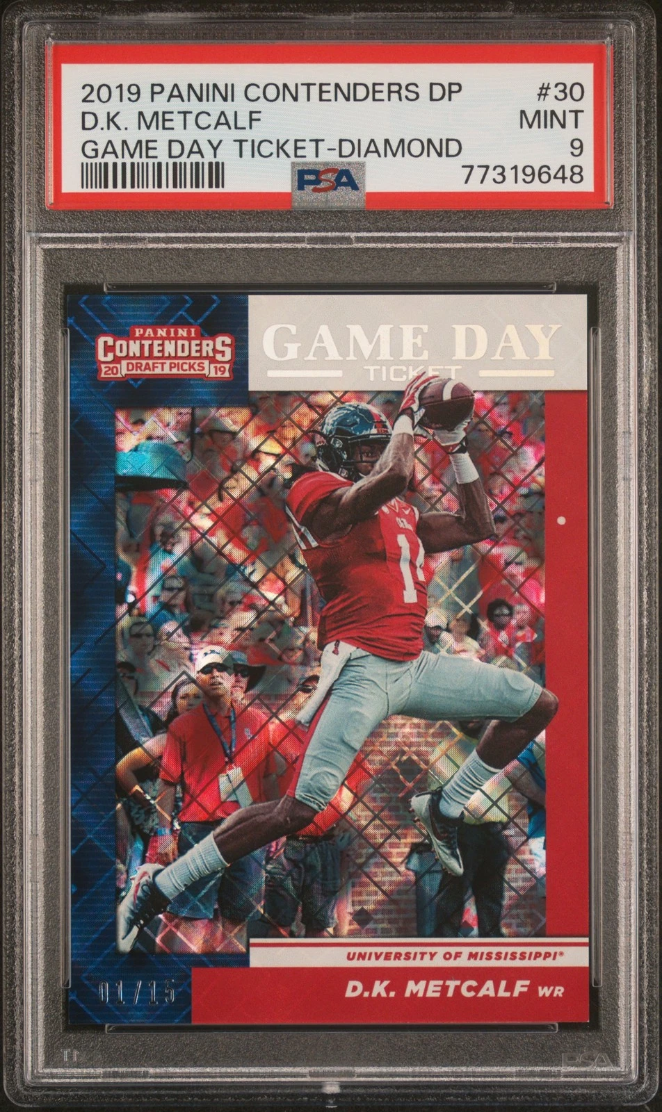 DK Metcalf Panini Contenders Draft Picks Game Day Ticket #30 Diamond