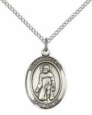 St. Peregrine Laziosi Pendant St. 18" Stainless Steel Lite Curb Chain