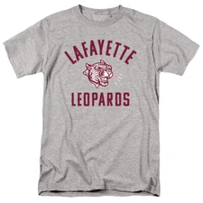 Lafayette College Adult T-Shirt One Color Logo, Athletic Heather, S-5XL