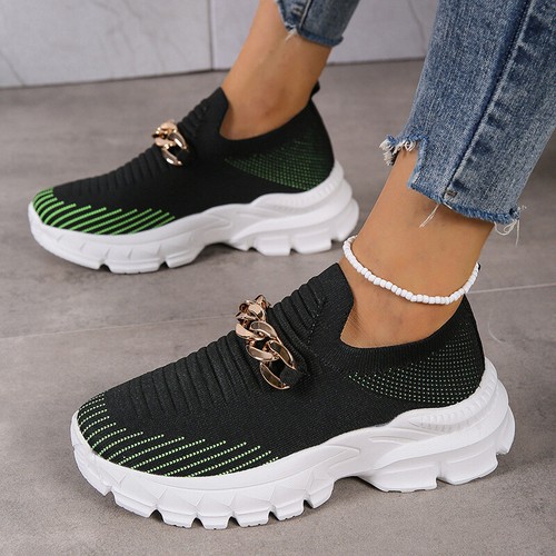Zapatillas deportivas de mujer casual con cojines de aire zapatos para correr zapatos perezosos DE - Imagen 2 de 26