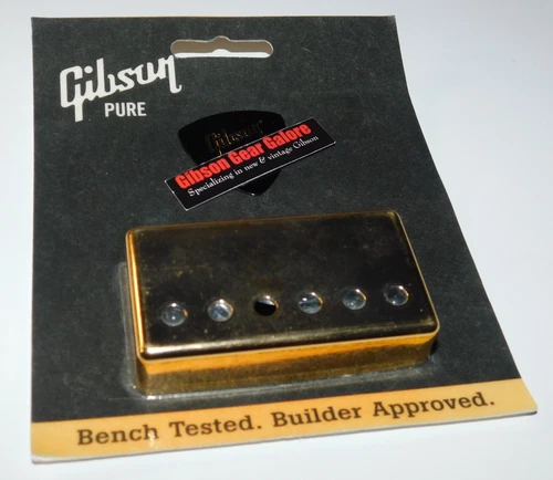 Gibson Les Paul Pickup Cover Gold NOS Bridge Humbucker Guitar Parts Custom ES