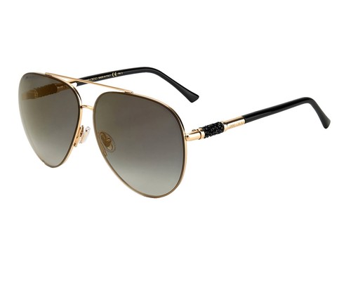 Jimmy Choo AVE/S 807 Black Aviator Sunglasses | eBay display picture 1