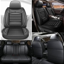 Car 5-seat Covers For 2008-2024 Toyota Tundra Front Rear Full Leather Cushion