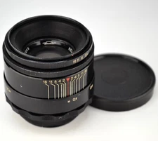 SERVICED! FIRST M42 ISSUE! KMZ USSR 8-BLADES LACQUERED Helios-44 SLR LENS f2/58