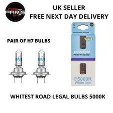 Ring Xenon 5000 H7 Car Headlight Bulbs 5000k White Lamps +50% More Light