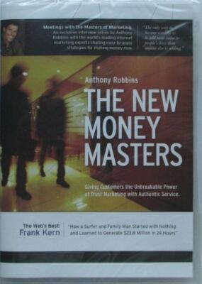 Anthony Robbins: The New Money Masters with Frank Kern (DVD/CD, 2009) NEW