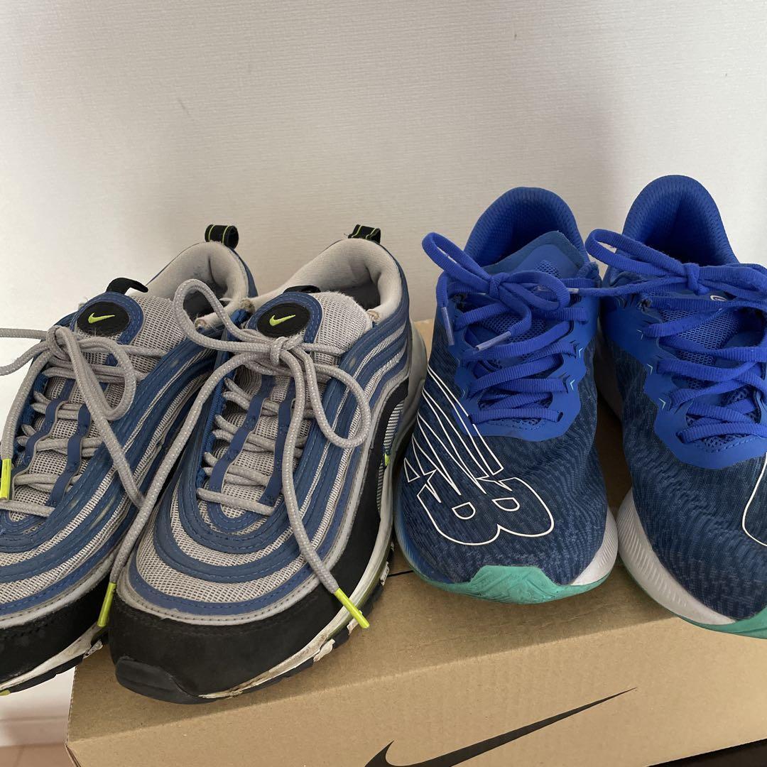 Nike Air Max 97 Sneakers Men's 7.5US Size 25.5cm Used Some Pet Hair