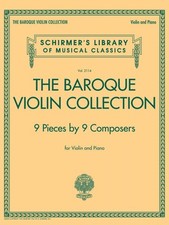 The Baroque Violin Collection 9 Pieces by 9 Composers Sheet Music Book 050499629