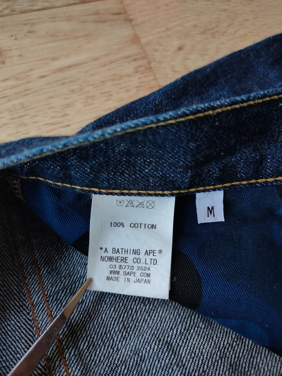 RARE Bape x Stussy Collaboration Jeans size M | eBay