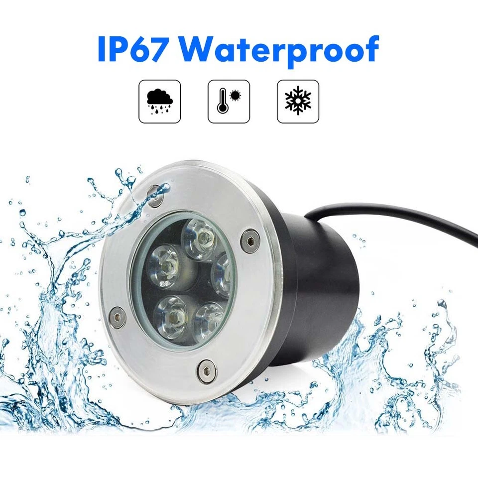 Светодиодный ландшафтный светильник 12 В низковольтный заглубленный светодиодный уличный садовый лестничный светильник для ступеней - Изображение 4 из 4