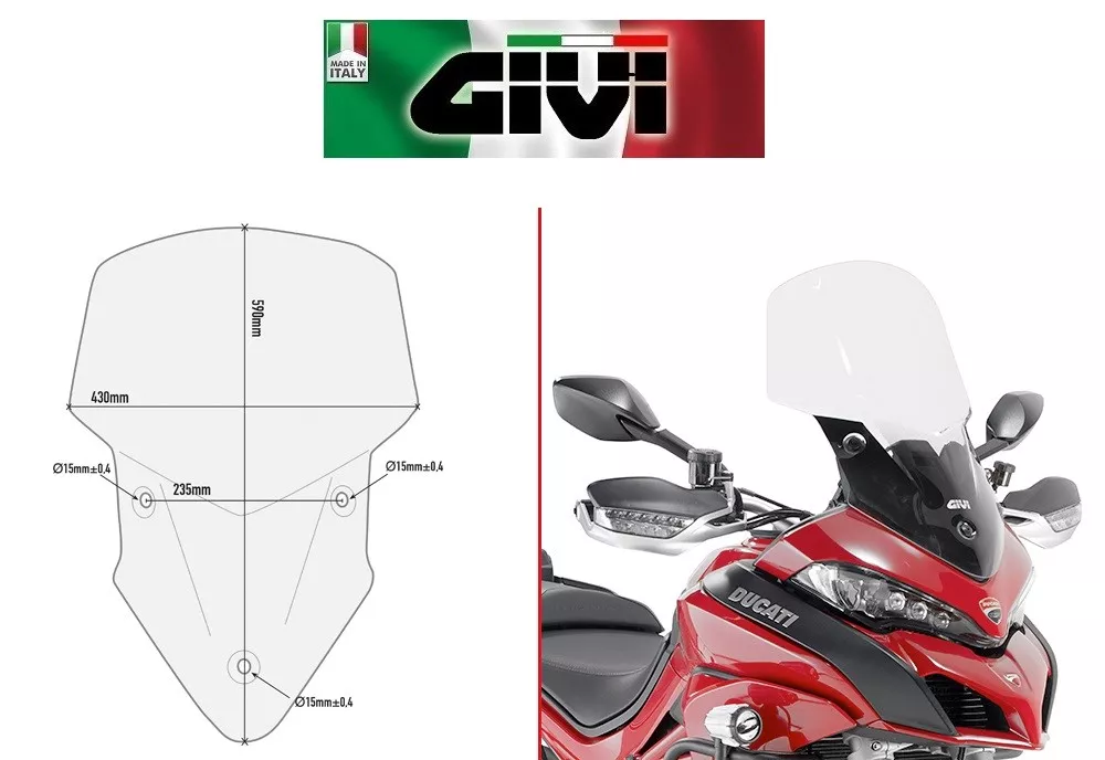 Fairing Specific Clear Ducati Multistrada 950 2017 2018 D7406ST