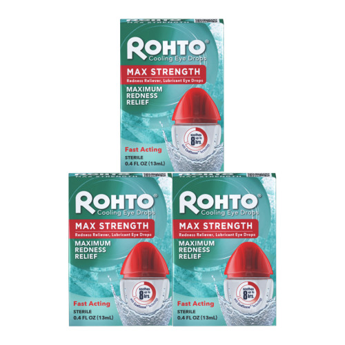 Maximum Redness Relief Lubricates 0.4 Oz Each