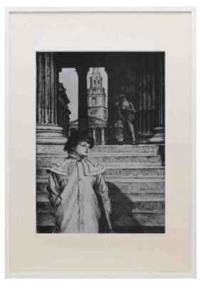 Corot Tissot Le Portique De La Galerie Nationale A Londres A3 A4 gerahmter Druck P