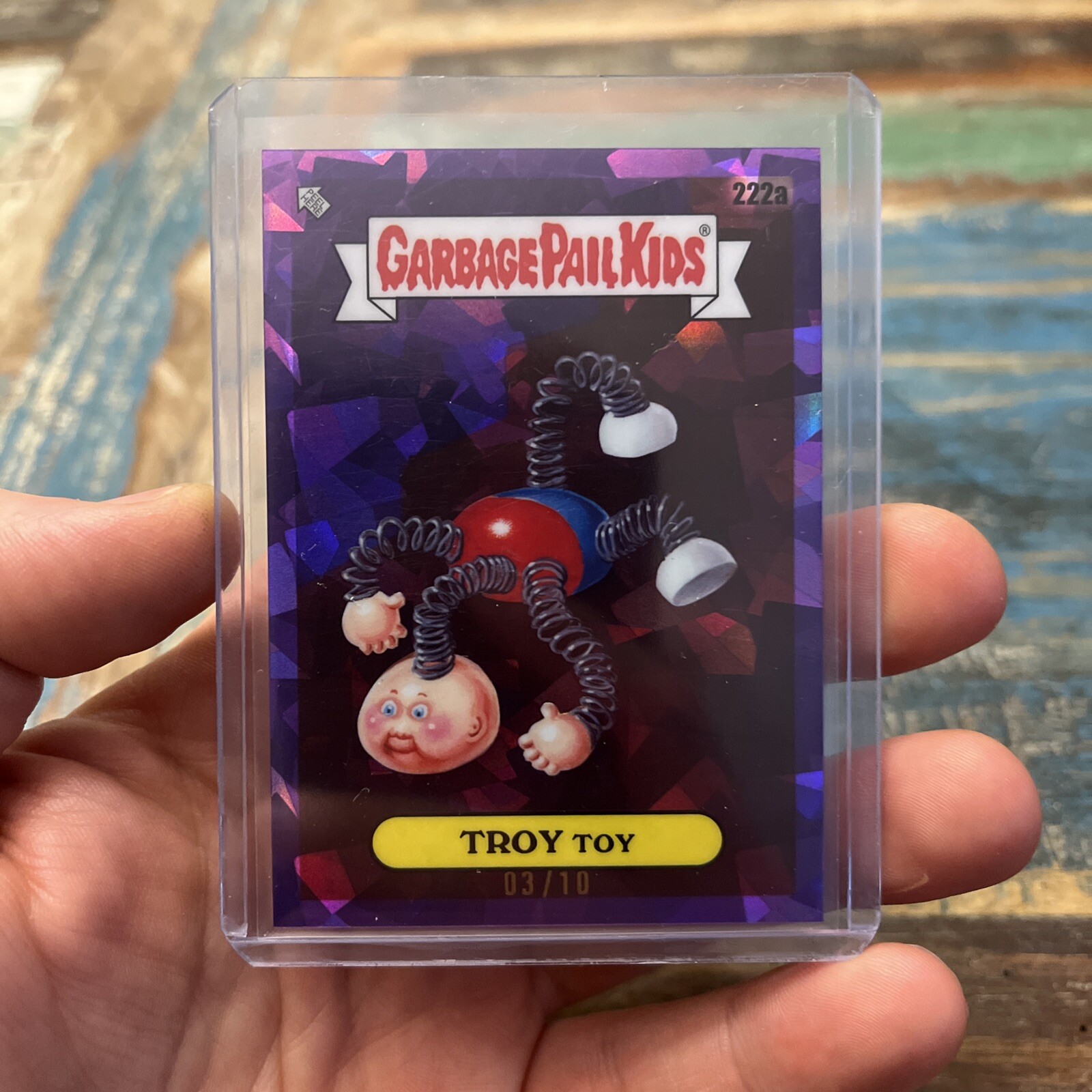 Garbage Pail Kids Purple Sapphire 3/10 Troy Toy Collectible Card