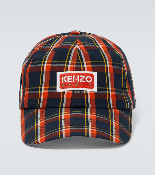 НОВАЯ хлопковая бейсболка ШЛЯПА в клетку с логотипом Kenzo 23190₽