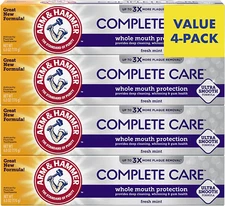 Complete Care Toothpaste, Fresh Mint Flavor, Whole Mouth Protection, 6.0Oz (4-Pa
