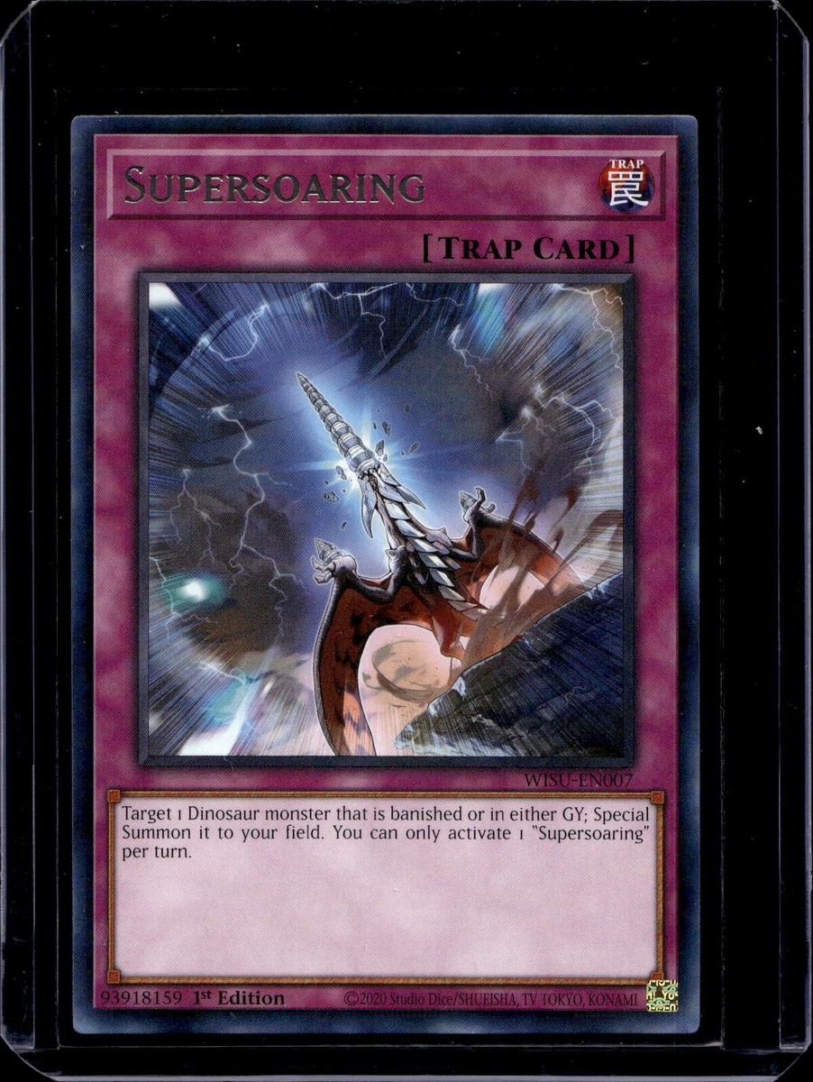 YU-GI-OH! Supersoaring. WISU-EN007. 1st Edition Rare Trap Card. TCG CCG Yugioh | eBay YU-GI-OH! Supersoaring. WISU-EN007. 1st Edition Rare Trap Card. TCG CCG Yugioh | eBay