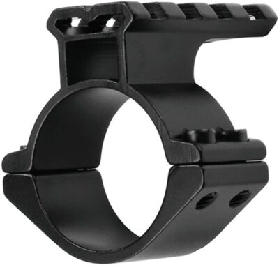 1-Inch Scope Adapter Ring/Mount with Picatinny Top Rail for Backup red dot sight
