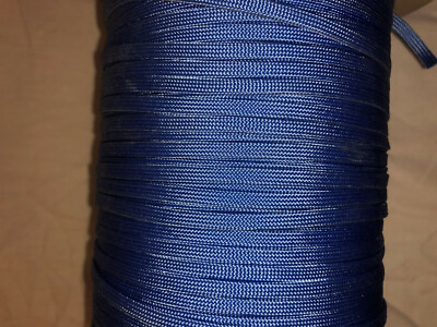 NEW Lite Blue 550 Paracord Flat Hollow Cord Coreless / Gutted in All Sizes 
