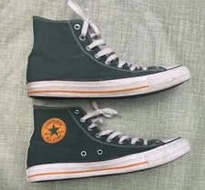 Converse Men's Chuck Taylor All Star High Top Green Orange Shoes 164412F Size 9