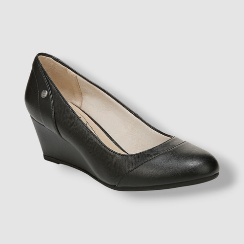 LifeStride Women's Black Dreams Wedge Pumps Shoe Size 8.5W