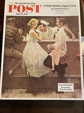 Puzzle Vintage 1972 Norman Rockwell Saturday Evening Post - 500 Pc, First Prom