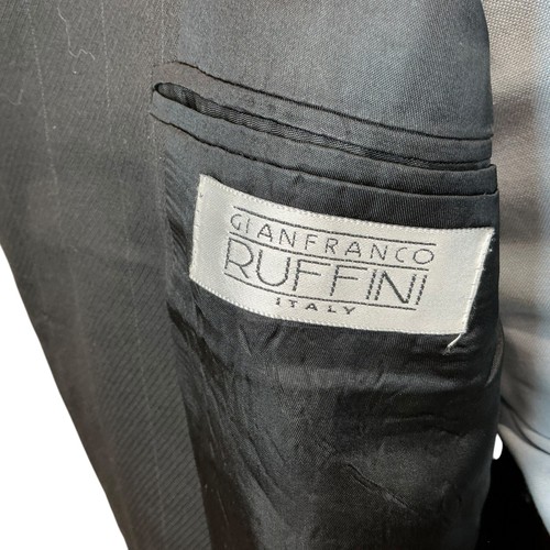 44R 38x30 Gianfranco Ruffini 2pc Suit Jacket Sport Coat Blazer Pants Pinstripe - Picture 7 of 22